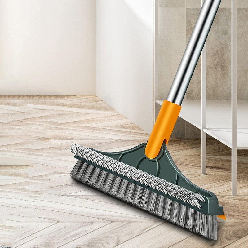 3 In 1 Floor Scrub Brush With Long Handle | Household Cleaning Brush (Random Color) | By Royal Wahab