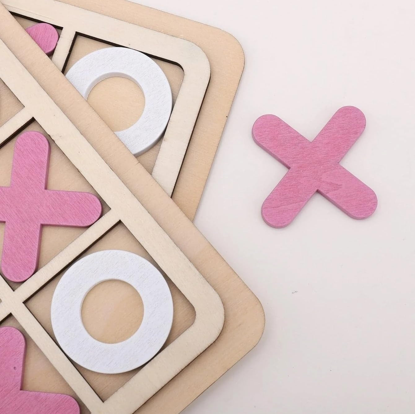 Wooden Tic-Tac-Toe Board Game – Classic XO Strategy Game | Educational & Portable | By Royal Wahab Store