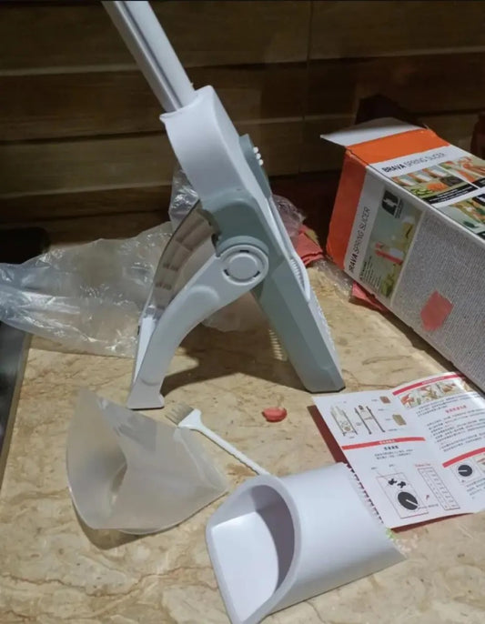 Mandoline Slicer | Safe Adjustable Vegetable Cutter | Multi-Purpose Kitchen Chopper & Manual Grater (Random Colour)