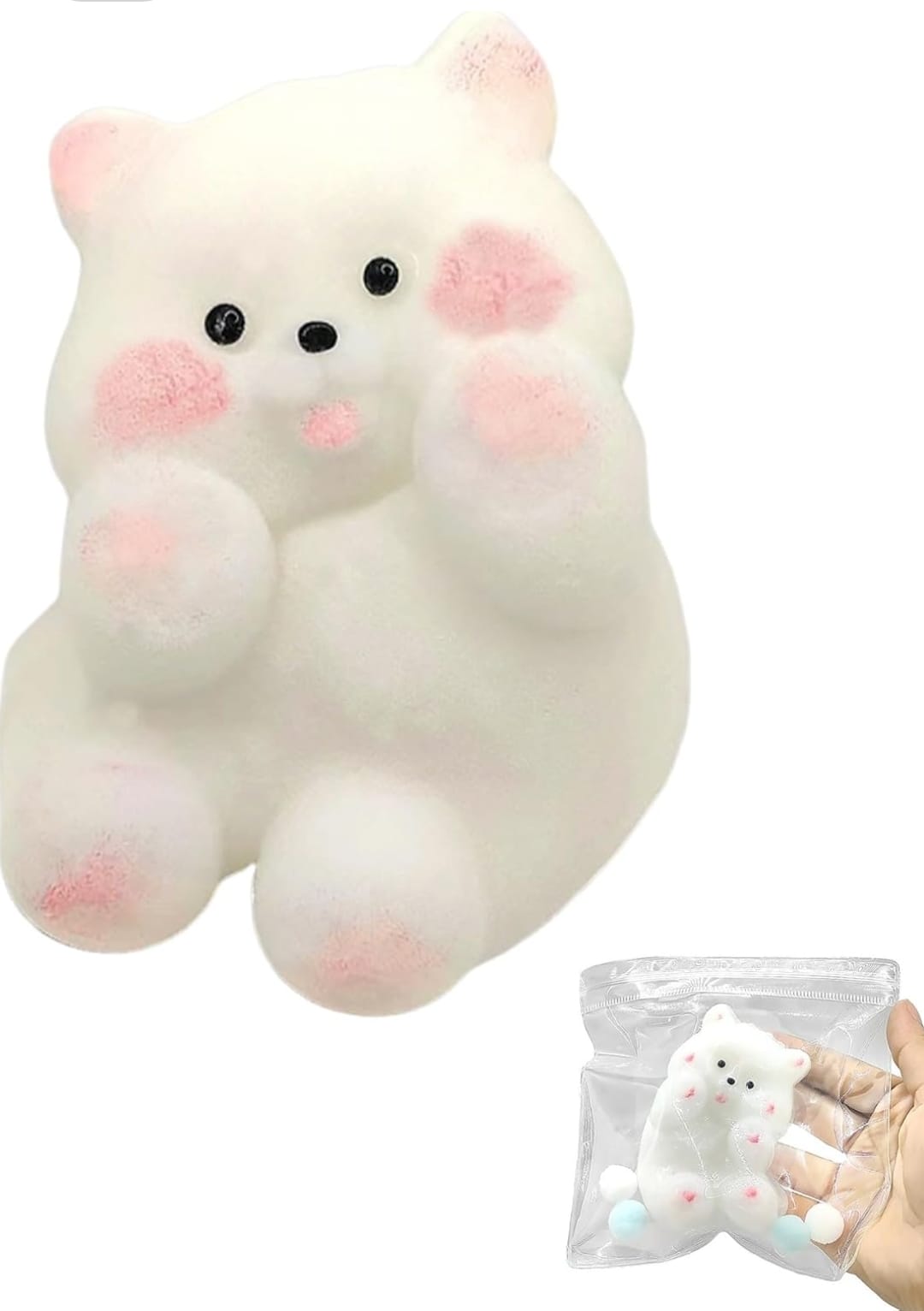 Relieve stress in the cutest way possible with this Squishy Stress Relief Funny Novelty Toy!