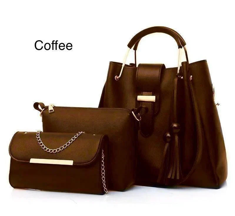 👜 Elegant 3-Piece Women’s Handbag Set – The Perfect Blend of Style & Function