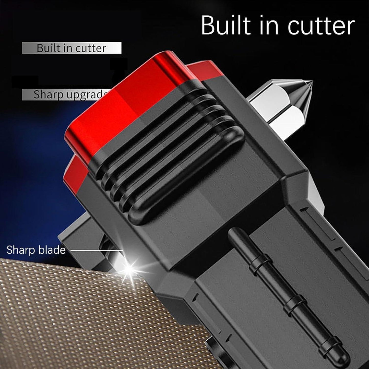 Versatile High Power LED Flashlight – Focus Light, Power Bank & Window Hammer