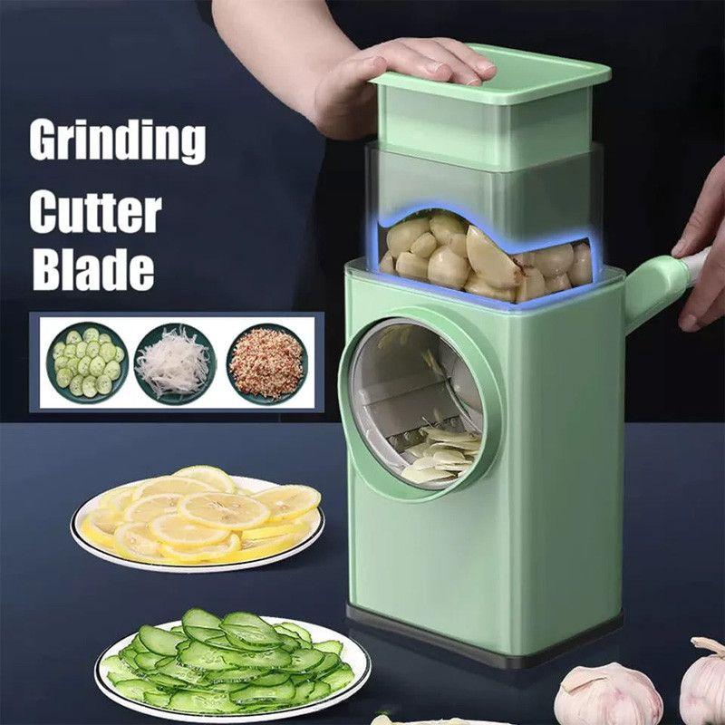 3 In 1 Manual Vegetable Slicer Potato Chopper Rotary Cheese Grater Veggie Chopper Peeler Maker Machine
