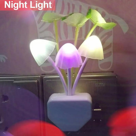 Mushroom Wall Light-Control Sensor Night Light Induction Dream Fung Mushroom Lamp