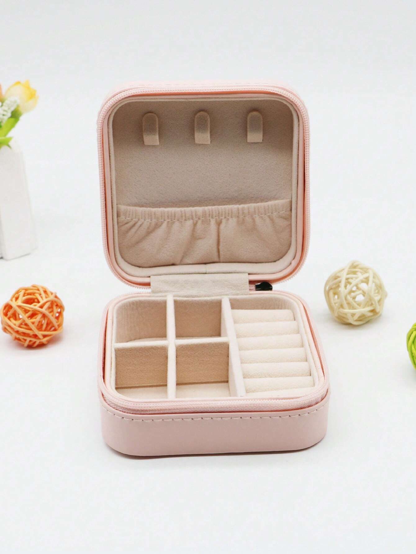 Keep your accessories beautifully organized with this Leather Jewelry Storage Box / Jewelry Stand Organizer—a perfect solution for storing your favorite pieces in style.