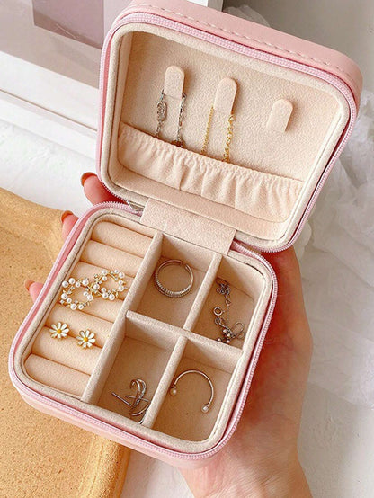 Keep your accessories beautifully organized with this Leather Jewelry Storage Box / Jewelry Stand Organizer—a perfect solution for storing your favorite pieces in style.