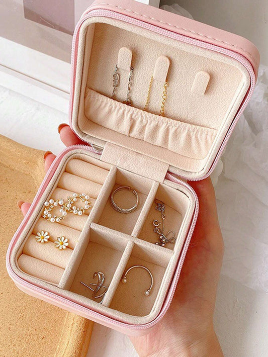 Keep your accessories beautifully organized with this Leather Jewelry Storage Box / Jewelry Stand Organizer—a perfect solution for storing your favorite pieces in style.