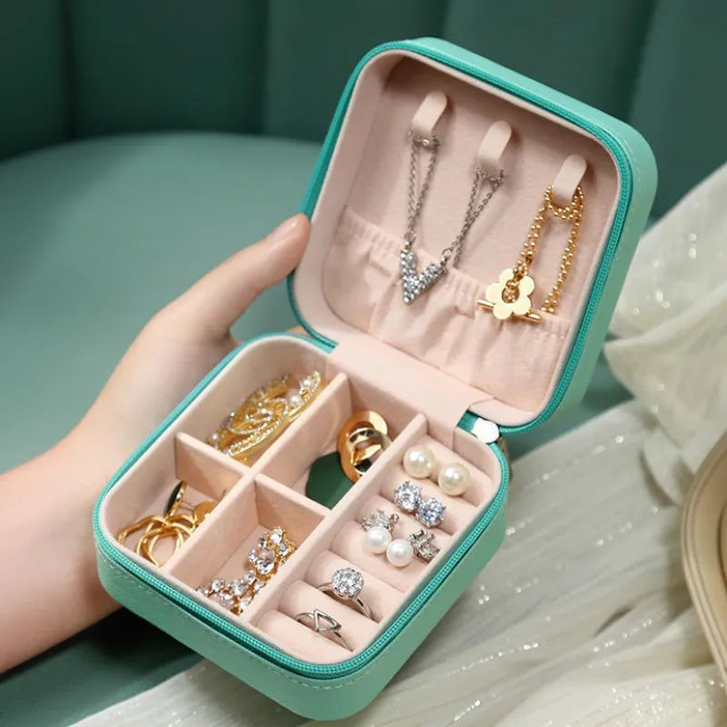 Keep your accessories beautifully organized with this Leather Jewelry Storage Box / Jewelry Stand Organizer—a perfect solution for storing your favorite pieces in style.
