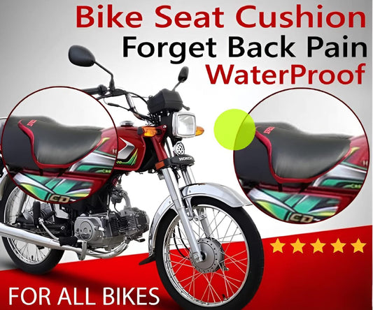 Best Bike Seat Cushion for Back Pain – Red & Black Waterproof Universal Bike Seat Cover