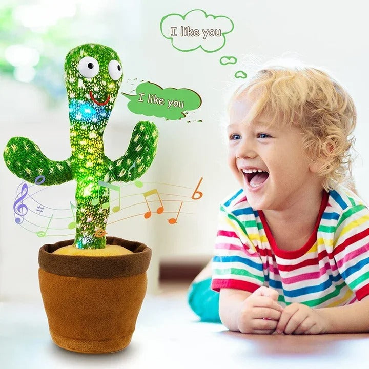 Dancing Cactus Toy with Muffler Hat (Rechargeable) – Fun Talking & Singing Toy | Royal Wahab