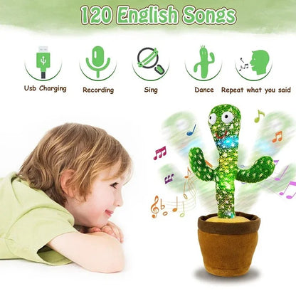 Dancing Cactus Toy with Muffler Hat (Rechargeable) – Fun Talking & Singing Toy | Royal Wahab