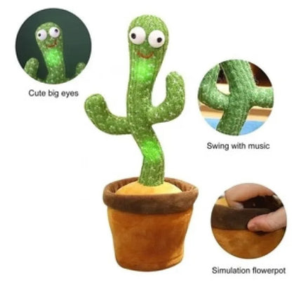 Dancing Cactus Toy with Muffler Hat (Rechargeable) – Fun Talking & Singing Toy | Royal Wahab