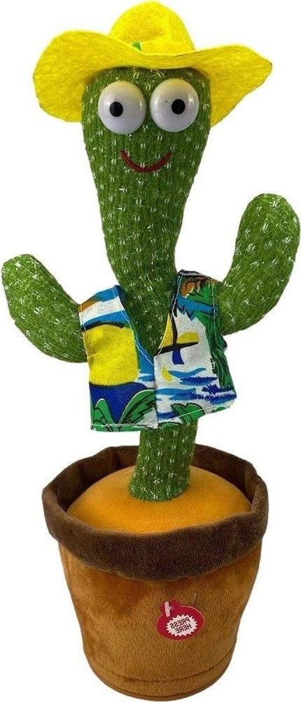 Dancing Cactus Toy with Muffler Hat (Rechargeable) – Fun Talking & Singing Toy | Royal Wahab