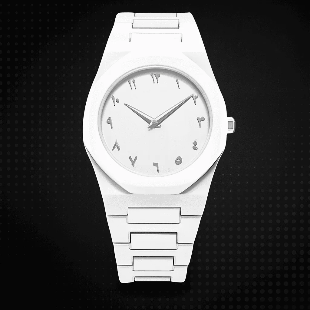 White Aura Couple Watch – Elegant Matching Timepieces