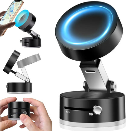 Upgrade your mobile experience with the Vacuum Magnetic Suction Cup Folding Swivel Stand – Double-Sided Universal Mobile Phone Holder, designed for convenience, flexibility, and strong grip.