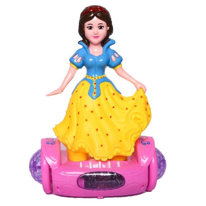 Royal Wahab Store – Balance Car Doll Princess Toy with Rotation, Musical Sound, 3D Lights & Universal Movement