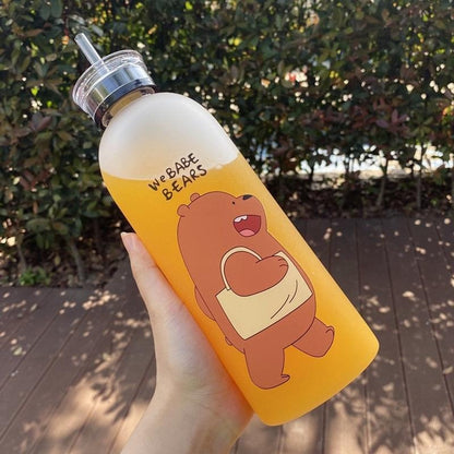 Stay hydrated in style with the adorable We Bear Panda Water Bottle (1000ml)—perfect for daily use at school, gym, office, or outdoor activities.