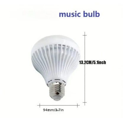 Smart LED RGB White 12W Bluetooth Speaker Bulb  Color Changing Light | Remote & App Control