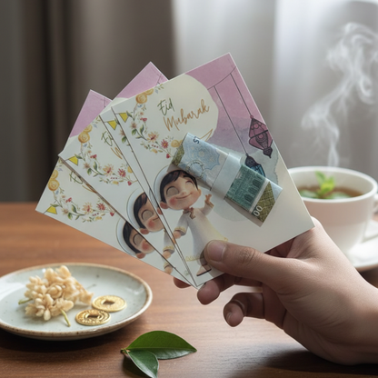 Eidi Cards – Pack of 10 (Random Designs) | Royal Wahab
