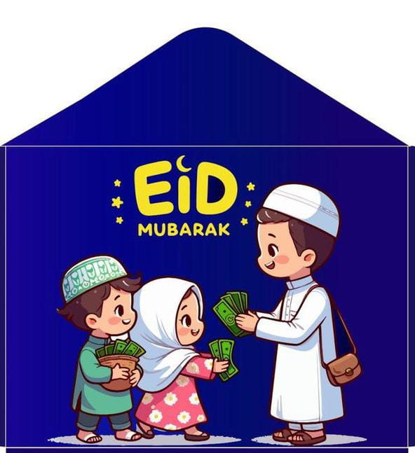 Eidi Envelope Pack of 8 – Premium Festive Cash Gift Envelopes for Eid | Royal Wahab