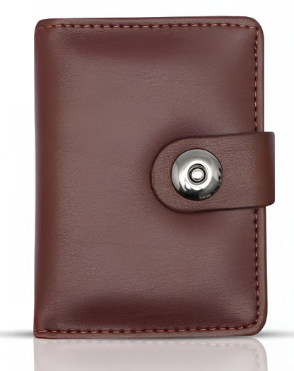 Leather Wallet for Men & Boys – Black Slim Bifold Design.