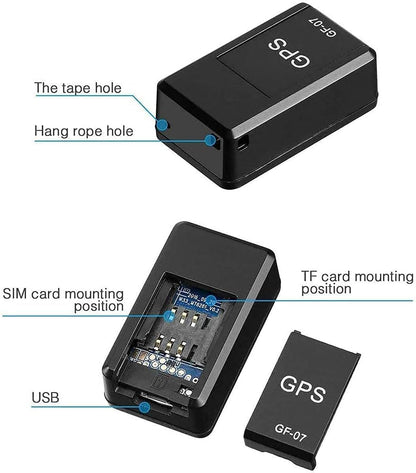 Royal Wahab – GF-07 Mini GPS Tracker with Box | Rechargeable Car & Bike Tracking Device