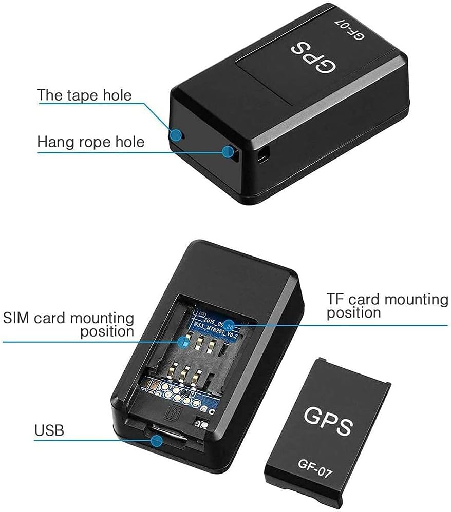 Royal Wahab – GF-07 Mini GPS Tracker with Box | Rechargeable Car & Bike Tracking Device