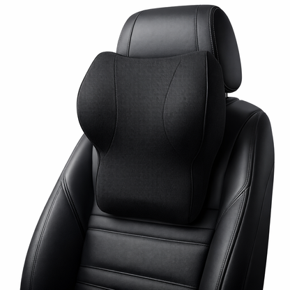 Enjoy a more comfortable and relaxing drive with this Car Neck Pillow Foam Back Rest Lumbar Cushion.