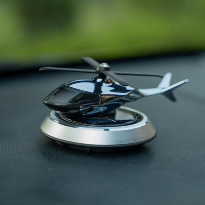 Solar Powered Car Aroma Diffuser Helicopter Air Freshener | Dashboard Perfume Decor | Refillable Fragrance | By Royal Store
