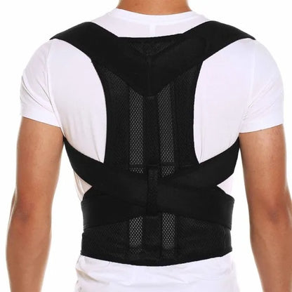 Adjustable Magnetic Posture Corrector Back Brace Support Belt | Upper Back Pain Relief | Standard Size | By Royal Wahab