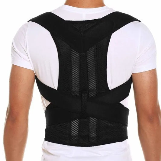 Adjustable Magnetic Posture Corrector Back Brace Support Belt | Upper Back Pain Relief | Standard Size | By Royal Wahab