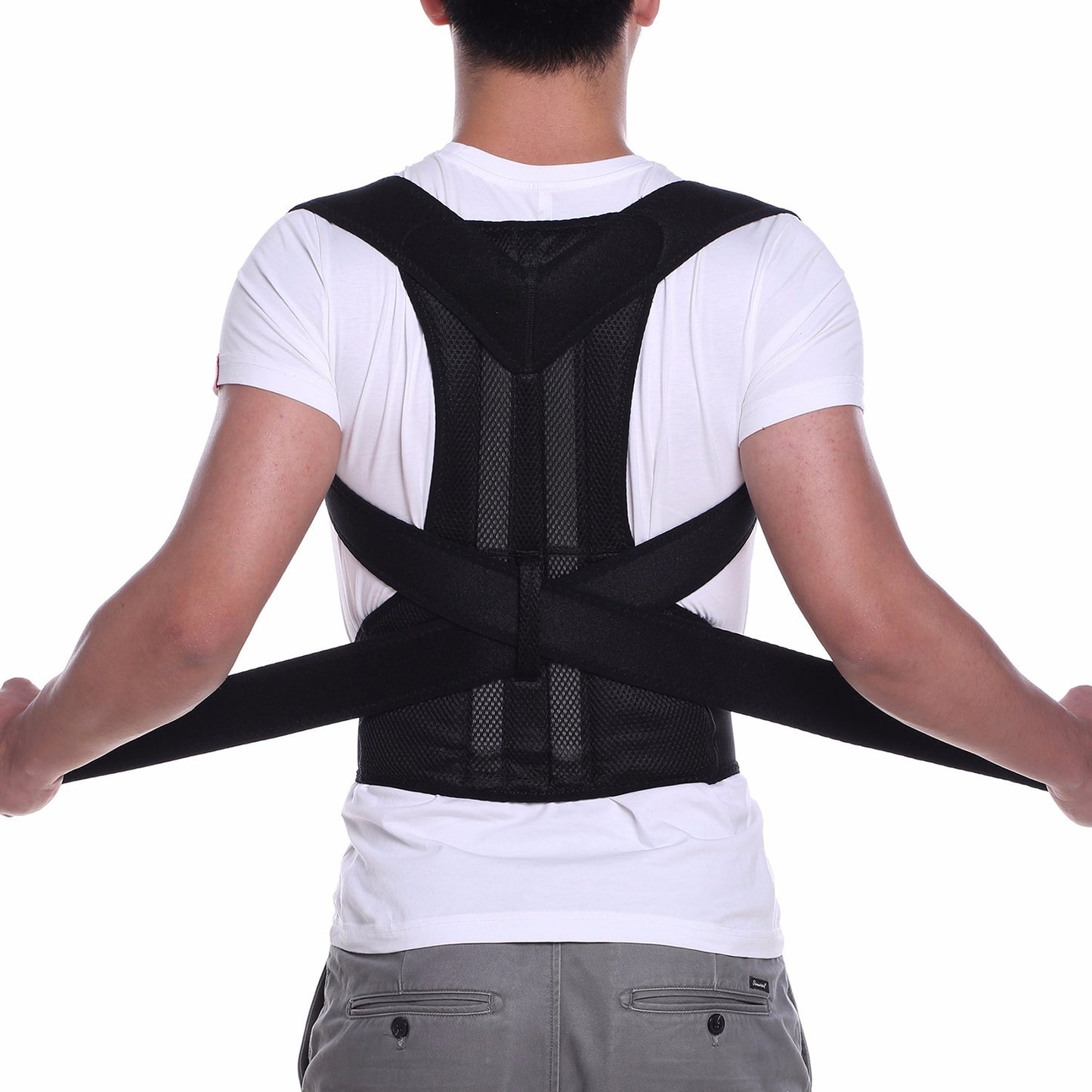 Adjustable Magnetic Posture Corrector Back Brace Support Belt | Upper Back Pain Relief | Standard Size | By Royal Wahab