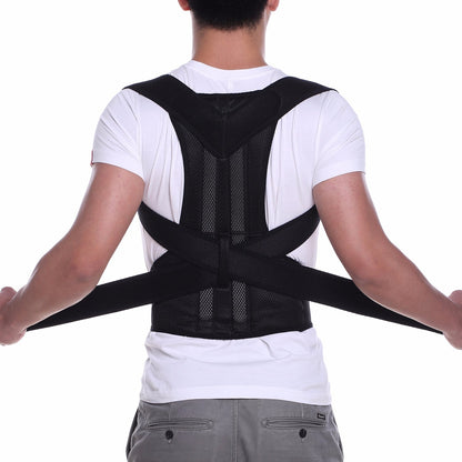 Adjustable Magnetic Posture Corrector Back Brace Support Belt | Upper Back Pain Relief | Standard Size | By Royal Wahab