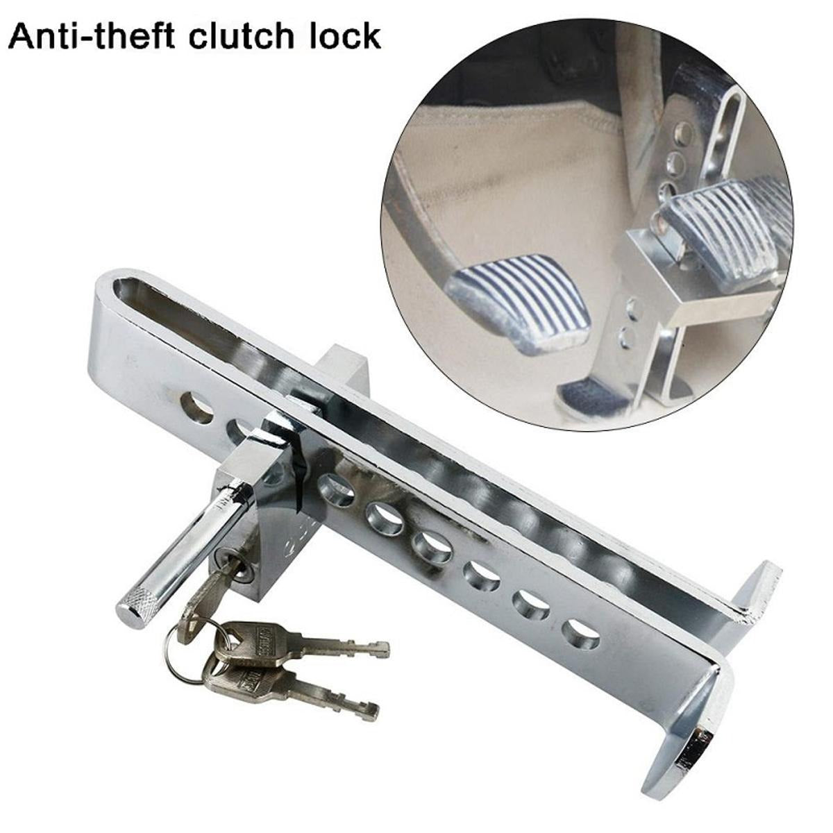 Car Stainless Steel Anti-Theft Brake & Clutch Pedal Lock | Universal Fit for All Cars | By Royal Wahab Store