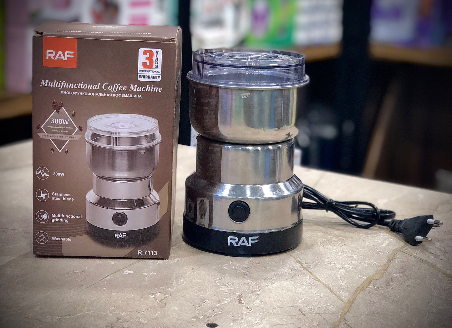 Make your kitchen tasks faster and easier with the RAF R-7113 Electric Grinder