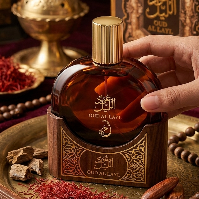 Experience the richness of the الشرق with Arabiyat Oud Al Layl Eau de Parfum 100ml by Royal Wahab