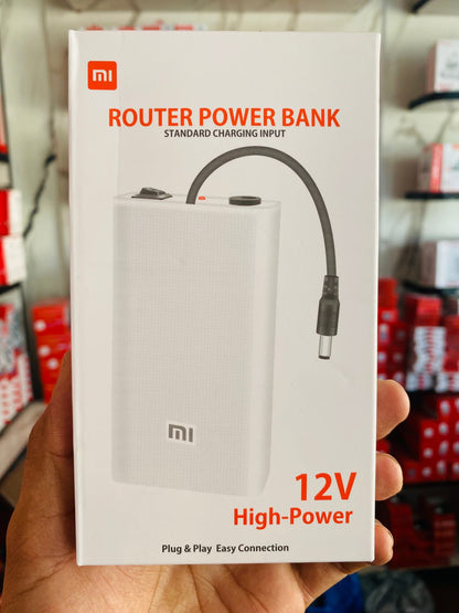 Mi Router Power Bank UPS – 12V/9V WiFi Router Backup Battery for PTCL, StormFiber & Fiber Modems