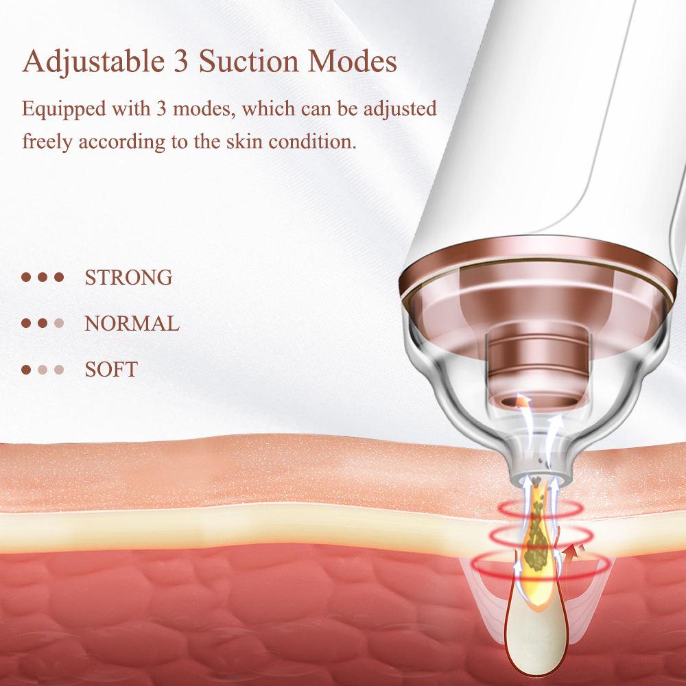 Slim Blackhead Rechargeable Suction Device Kit Pore Cleaner