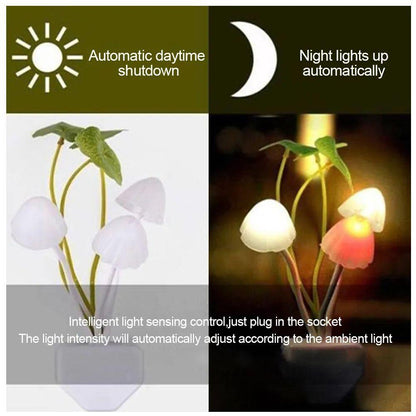 Mushroom Wall Light-Control Sensor Night Light Induction Dream Fung Mushroom Lamp