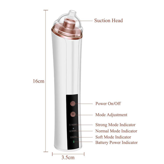 Slim Blackhead Rechargeable Suction Device Kit Pore Cleaner