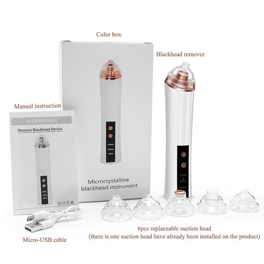 Slim Blackhead Rechargeable Suction Device Kit Pore Cleaner
