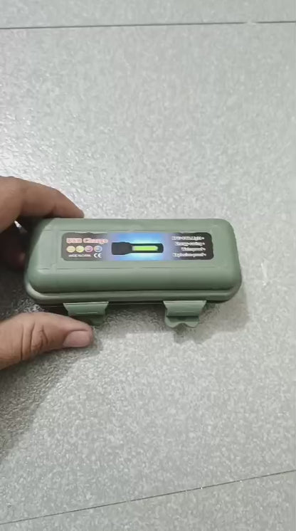 Metal COB Flashlight Torch – Mini Rechargeable Work Light | Emergency Penlight | Waterproof | By Royal Wahab