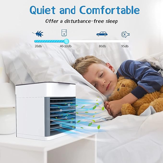Arctic Air Ultra 3-in-1 Mini USB Portable Air Cooler | Personal Evaporative AC with LED Night Light
